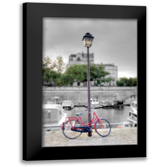 Blaustein, Alan 13x18 Black Modern Framed Museum Art Print Titled - Bicycle St Martin Canal #1