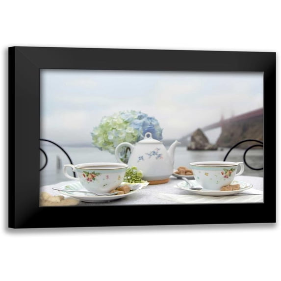 Blaustein, Alan 14x11 Black Modern Framed Museum Art Print Titled - Dream Cafe Golden Gate Bridge - 11