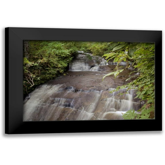 Blaustein, Alan 14x11 Black Modern Framed Museum Art Print Titled - Hokkaido Waterfall - 3