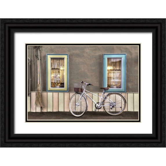 Blaustein, Alan 14x11 Black Ornate Wood Framed with Double Matting Museum Art Print Titled - Cafa Bike Ride