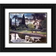 thumbnail image 1 of Blaustein, Alan 14x12 Black Ornate Wood Framed with Double Matting Museum Art Print Titled - Banc de Jardin No. 32, 1 of 4
