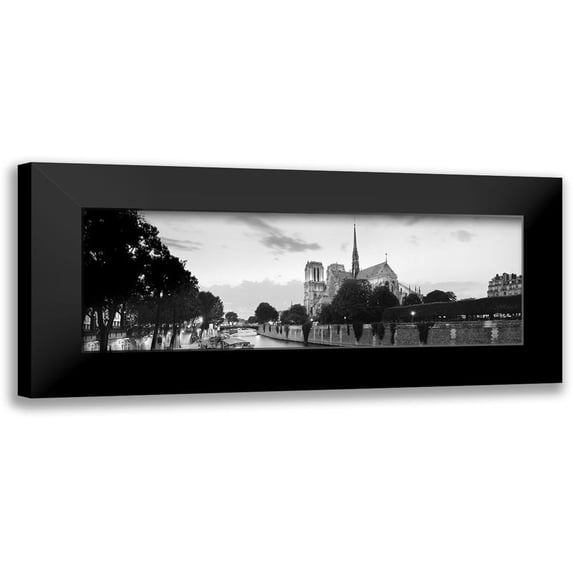 Blaustein, Alan 14x7 Black Modern Framed Museum Art Print Titled - Spire - Île de la Cité