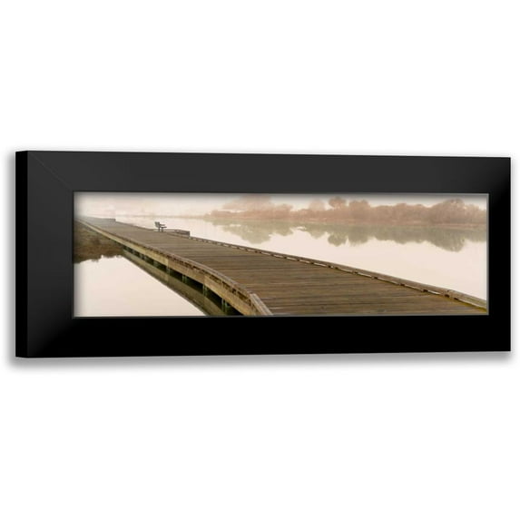 Blaustein, Alan 14x7 Black Modern Framed Museum Art Print Titled - Tranquil Pier