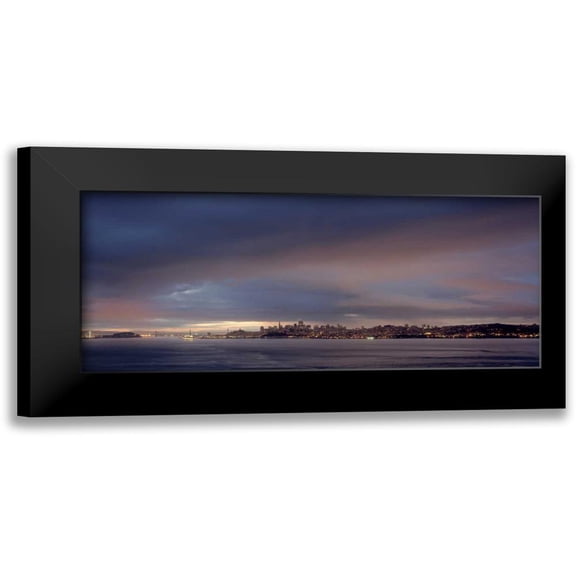 Blaustein, Alan 14x8 Black Modern Framed Museum Art Print Titled - SF Skyline - 101