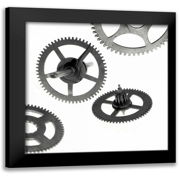 Blaustein, Alan 15x15 Black Modern Framed Museum Art Print Titled - Retro- Gears - 11