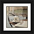 thumbnail image 1 of Blaustein, Alan 15x15 Black Ornate Wood Framed with Double Matting Museum Art Print Titled - Bar La Posta Pienza - 1, 1 of 4