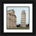 thumbnail image 1 of Blaustein, Alan 15x15 Black Ornate Wood Framed with Double Matting Museum Art Print Titled - Pisa Tower - 1, 1 of 4