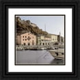thumbnail image 1 of Blaustein, Alan 15x15 Black Ornate Wood Framed with Double Matting Museum Art Print Titled - Tuscany Harbor - 1, 1 of 4