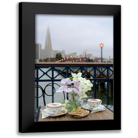 Blaustein, Alan 17x24 Black Modern Framed Museum Art Print Titled - Dream Cafe Broadway Pier - 21