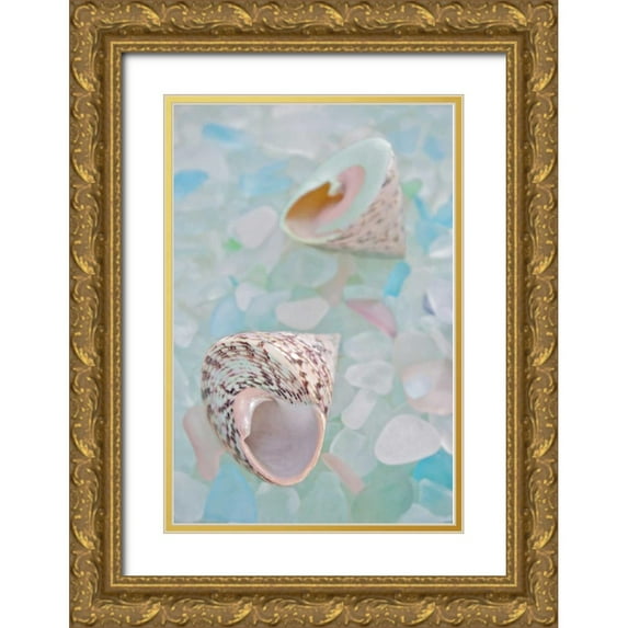 Blaustein, Alan 17x24 Gold Ornate Wood Framed with Double Matting Museum Art Print Titled - Crystal Harbor - 5