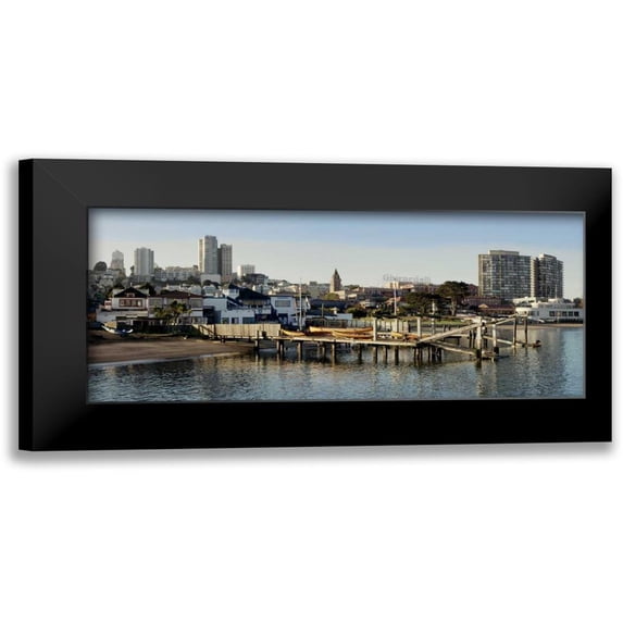 Blaustein, Alan 18x10 Black Modern Framed Museum Art Print Titled - Aquatic Park Pano - 127