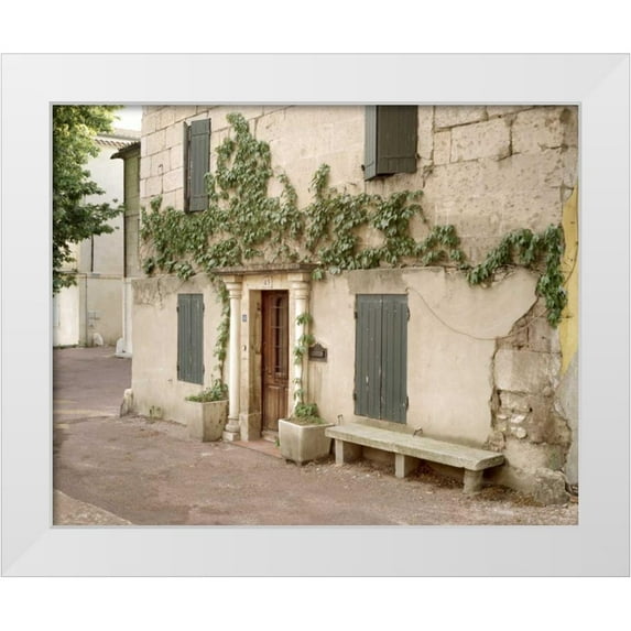 Blaustein, Alan 18x15 White Modern Wood Framed Museum Art Print Titled - Banc de Jardin - 26