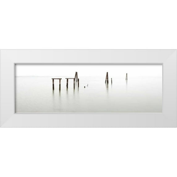 Blaustein, Alan 18x9 White Modern Wood Framed Museum Art Print Titled - Antique Pier - 135