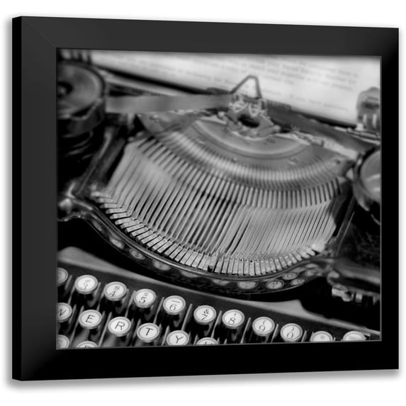 Blaustein, Alan 20x20 Black Modern Framed Museum Art Print Titled - Retro-Typewriter - 4
