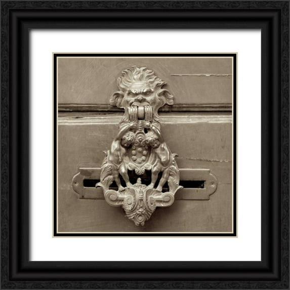 Blaustein, Alan 20x20 Black Ornate Wood Framed with Double Matting Museum Art Print Titled - La Porta Soprammobile - 4