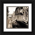 thumbnail image 1 of Blaustein, Alan 20x20 Black Ornate Wood Framed with Double Matting Museum Art Print Titled - Ponti di Venezia No. 3, 1 of 4