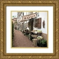 thumbnail image 1 of Blaustein, Alan 20x20 Gold Ornate Wood Framed with Double Matting Museum Art Print Titled - Ravello Market - 1, 1 of 4