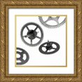 thumbnail image 1 of Blaustein, Alan 20x20 Gold Ornate Wood Framed with Double Matting Museum Art Print Titled - Retro- Gears - 11, 1 of 4