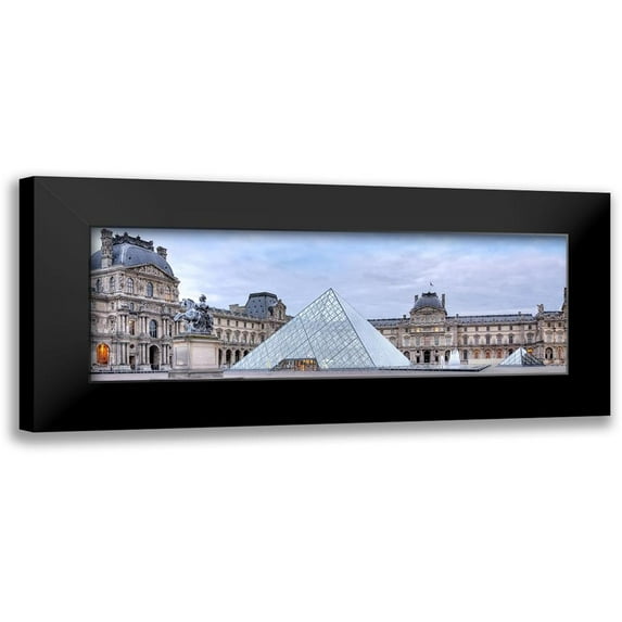 Blaustein, Alan 24x11 Black Modern Framed Museum Art Print Titled - Louve Vista du Matin No. 1