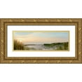 thumbnail image 1 of Blaustein, Alan 24x11 Gold Ornate Wood Framed with Double Matting Museum Art Print Titled - Island Sand Dunes Sunrise No. 1, 1 of 4