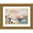 thumbnail image 1 of Blaustein, Alan 24x17 Gold Ornate Wood Framed with Double Matting Museum Art Print Titled - Caffe Roma No. 2, 1 of 4