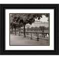 thumbnail image 1 of Blaustein, Alan 24x20 Black Ornate Wood Framed with Double Matting Museum Art Print Titled - Banc de Jardin - 42, 1 of 4