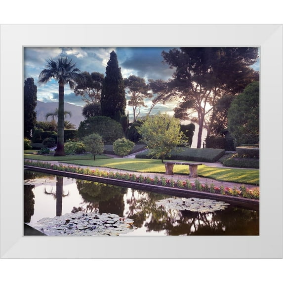 Blaustein, Alan 24x20 White Modern Wood Framed Museum Art Print Titled - Banc de Jardin No. 32