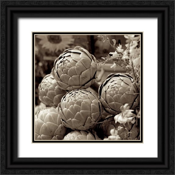 Blaustein, Alan 26x26 Black Ornate Wood Framed with Double Matting Museum Art Print Titled - Marketplace - 21
