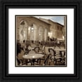 thumbnail image 1 of Blaustein, Alan 26x26 Black Ornate Wood Framed with Double Matting Museum Art Print Titled - Tuscany Caffe - 10, 1 of 4