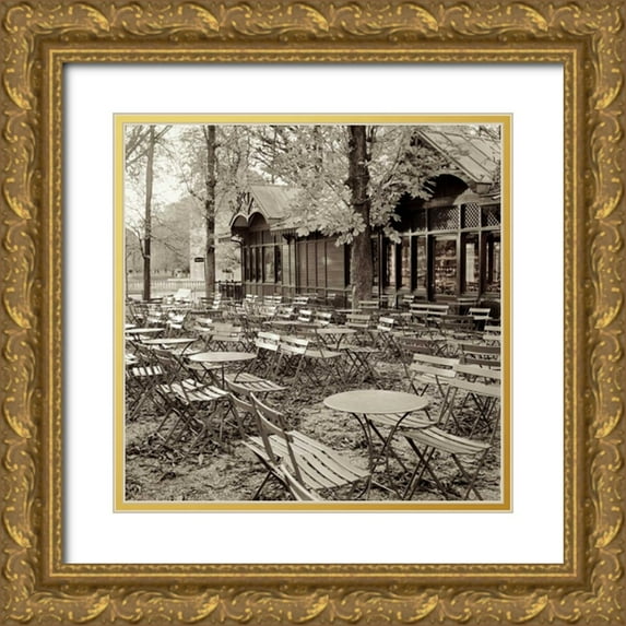 Blaustein, Alan 26x26 Gold Ornate Wood Framed with Double Matting Museum Art Print Titled - Paris - 18