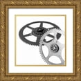 thumbnail image 1 of Blaustein, Alan 26x26 Gold Ornate Wood Framed with Double Matting Museum Art Print Titled - Retro- Gears - 1, 1 of 4