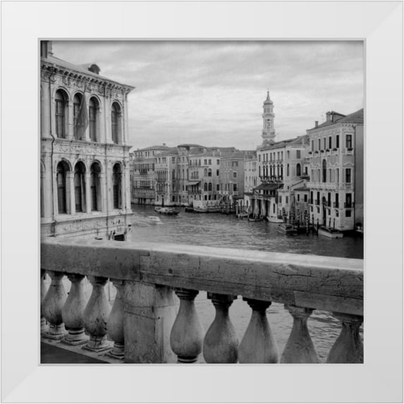 Blaustein, Alan 26x26 White Modern Wood Framed Museum Art Print Titled - Venezia - 27