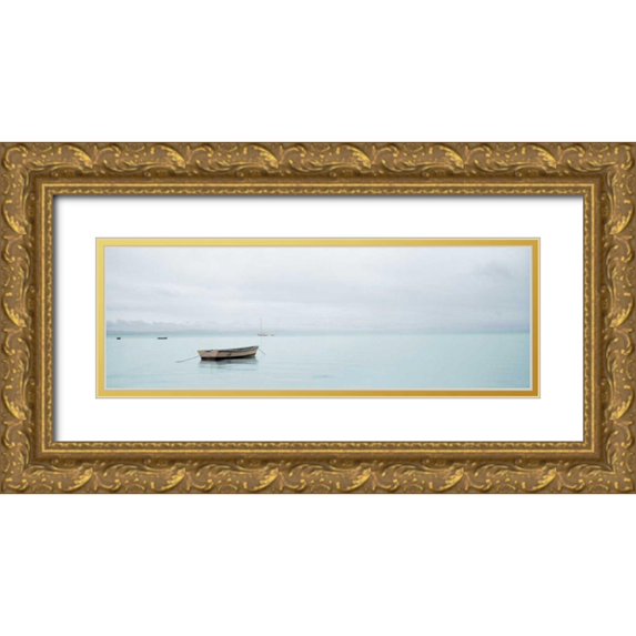 Blaustein, Alan 32x13 Gold Ornate Wood Framed with Double Matting Museum Art Print Titled - Lago Vista - 26
