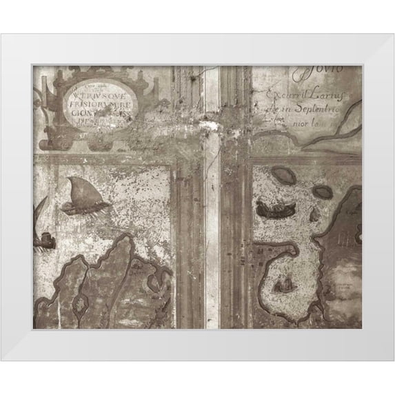 Blaustein, Alan 32x26 White Modern Wood Framed Museum Art Print Titled - Banc de Jardin - 39