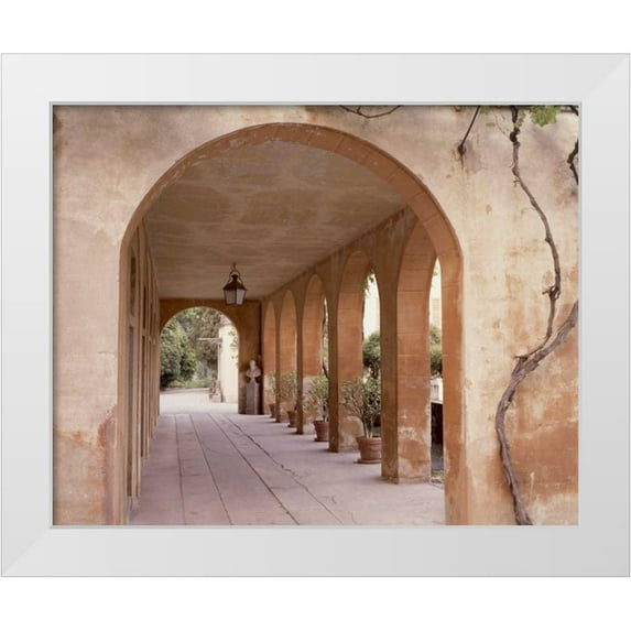 Blaustein, Alan 32x26 White Modern Wood Framed Museum Art Print Titled - Banc de Jardin - 4