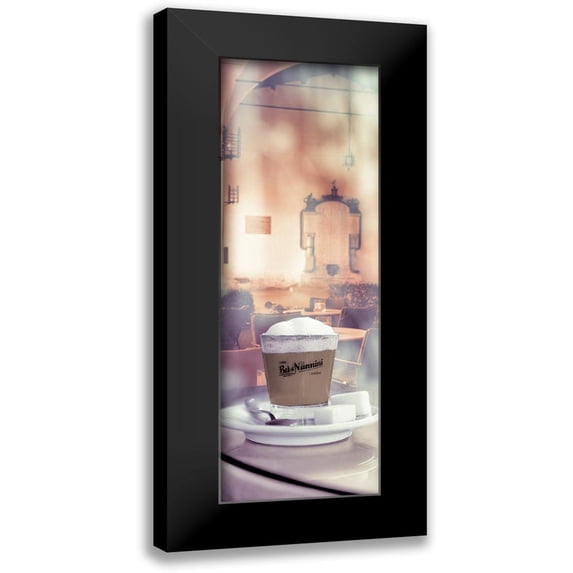 Blaustein, Alan 9x18 Black Modern Framed Museum Art Print Titled - Caffe Macchiato Lucca #2