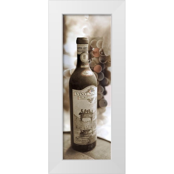Blaustein, Alan 9x18 White Modern Wood Framed Museum Art Print Titled - Montepulciano Vineyard #1