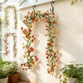thumbnail image 1 of Blaxill Artificial Flowers Garland, Spring Decor, Summer Decor, Hanging Floral Vine, Silk Plastic, Red/Yellow, 1.80m, Party/Wedding, 1 of 6