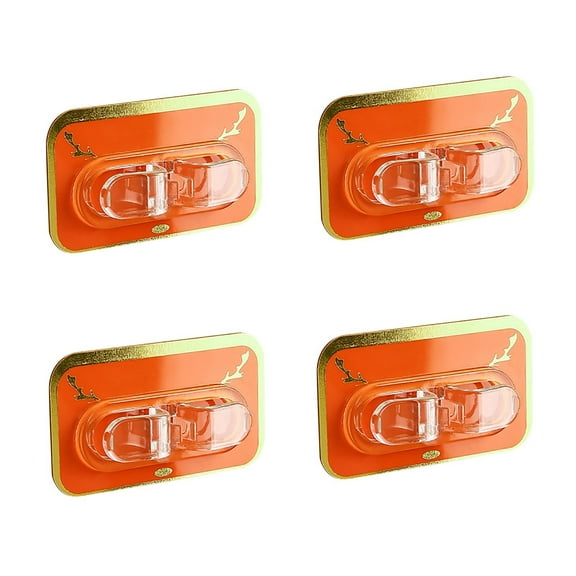 Blaxill Cable Manager Pea Thread Clamp Device | Plastic Cord Organizer | Desk TV Computer Mobile Wire Storage | Flexible Multi-Use Pen Toothbrush Holder | 4 Pack | 7x4cm Size