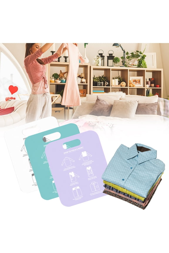 Clothes Folding Board | Flip Style Folding Tool for Shirts T-Shirts | Space-Saving Travel Portable Organizer | Durable Plastic | Fast Neat Laundry | 1 Piece