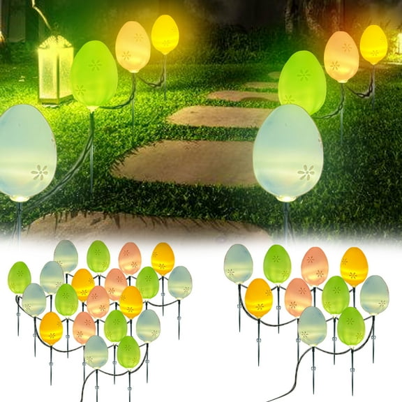 Blaxill Easter Decorations, LED Warm Lights, Lamp String, Outdoor Impervious ABS, 150cm/300cm, White, Party/Outdoor Decor