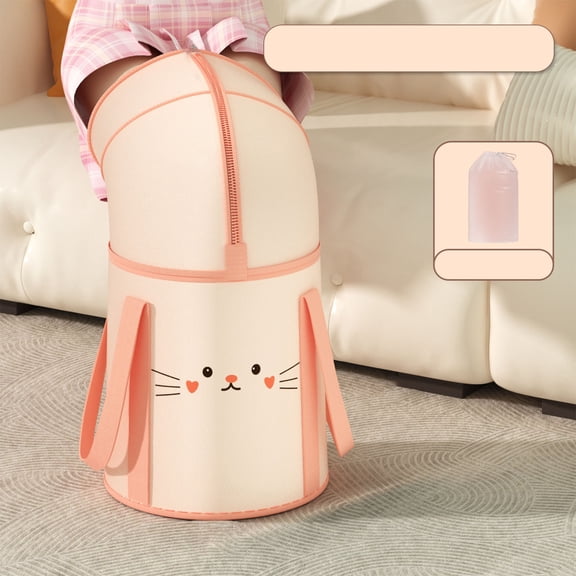 Blaxill Foldable Foot Soaking Water Basin | Large Capacity Portable Bucket | Double-Layer Cloth Structure | Leakproof Stable Design | With Storage Bag | 32x37x40cm