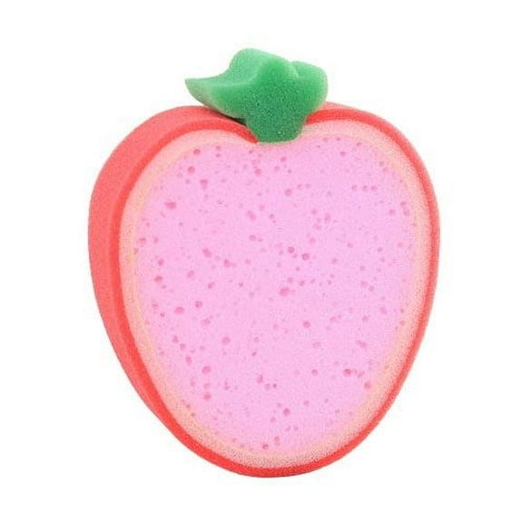 Blaxill Fruit Shape Thickened Sponge Scouring Pads | Kiwi Orange Melon Strawberry Variants | Highly Absorbent Soft Durable | 5"x1.3" | Versatile Cleaning & Bath | 4 Pack