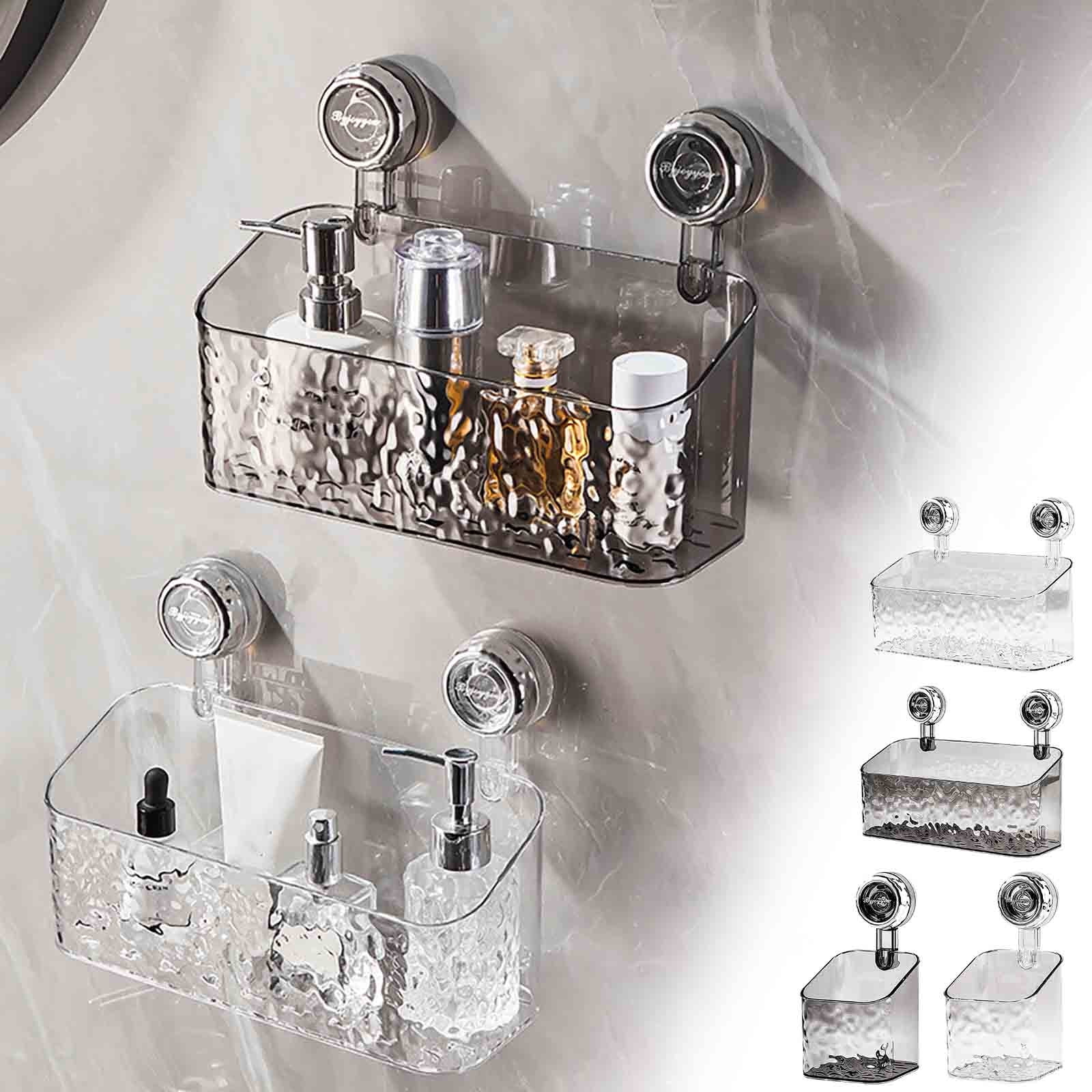 Blaxill Glacier Pattern Suction Cup Shelf | Bathroom Shower Storage ...