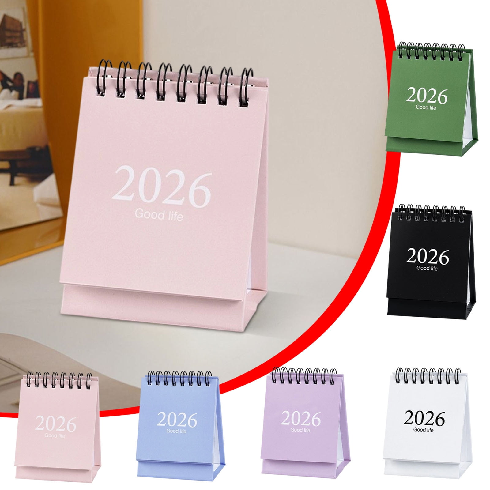 Blaxill Mini Desk Calendar 2026 Year | Compact Durable Desktop Ornament ...