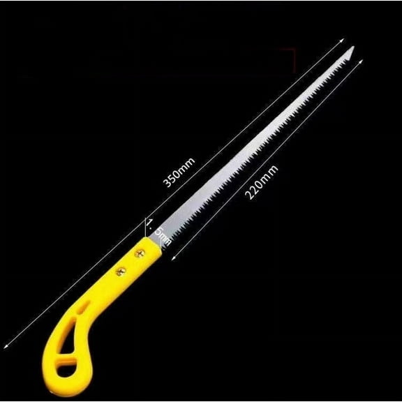 Blaxill Outdoor Manganese Steel Mini Hand Saw | SK5 Blade | Ergonomic Slip-Proof Grip | Curved 3-Sided Teeth | Portable Woodworking, Pruning, Camping | 1 Saw