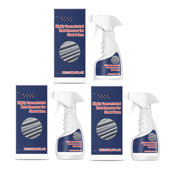 Blaxill Rust Remover Solution for Steel and Iron | Highly Concentrated Formula | Removes Stubborn Rust Fast | on Metal Surfaces | 120ml Bottles | 2 or 3 Pack | Penetrating Action