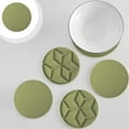 thumbnail image 1 of Blaxill Silicone Heat Resistant Mat | Round Food Grade Table Protector | Double-Sided Placemat | Thick Non-Slip Bowl Pan Cup Pad | Draining Tableware | 16x16cm | 1 Pack, 1 of 5