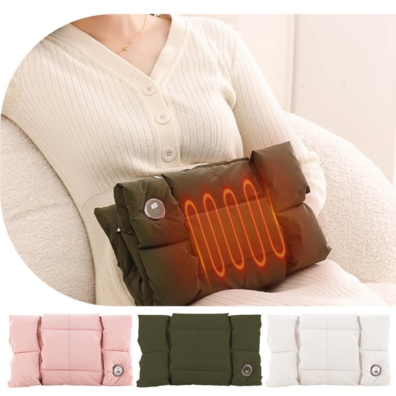 Blaxill USB Graphene Hand Warmer Bag | Adjustable 3-Heat Level | Portable Anhydrous Low Pressure | Fast Heating | Polyester Fiber | 27x24x4cm | 1 Piece | Pink White Green