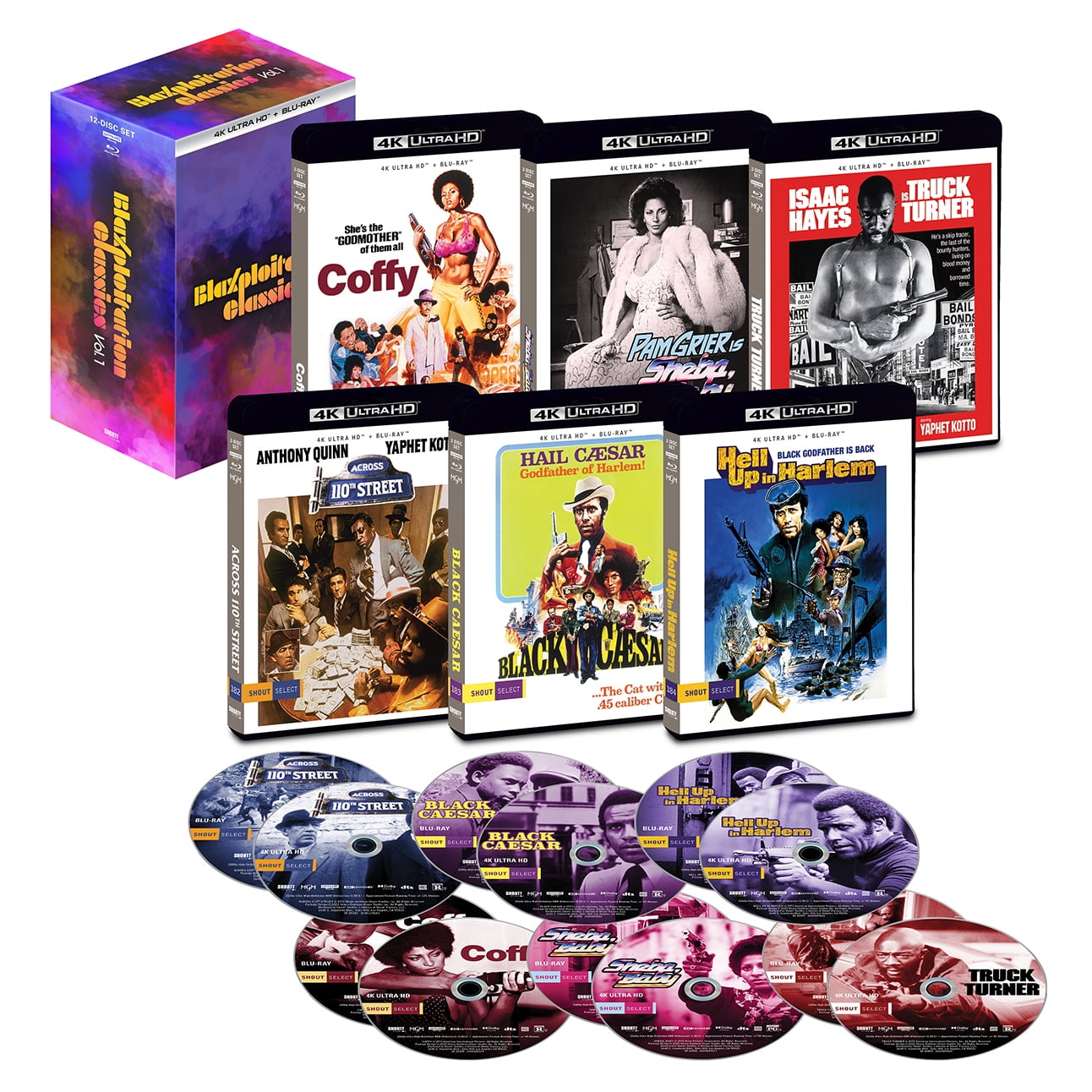 【SCHAFT】CD/DVD/Blu-ray 4点セット まとめ売り Shout! Factory, Blaxploitation Classics, Volume 1, 6 Essential